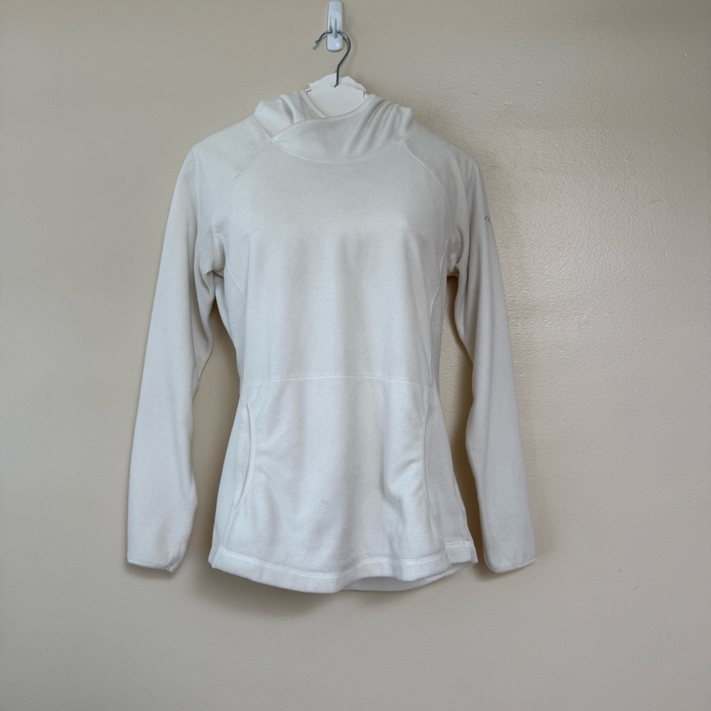 Columbia Off-White Fleece Pullover Hoodie